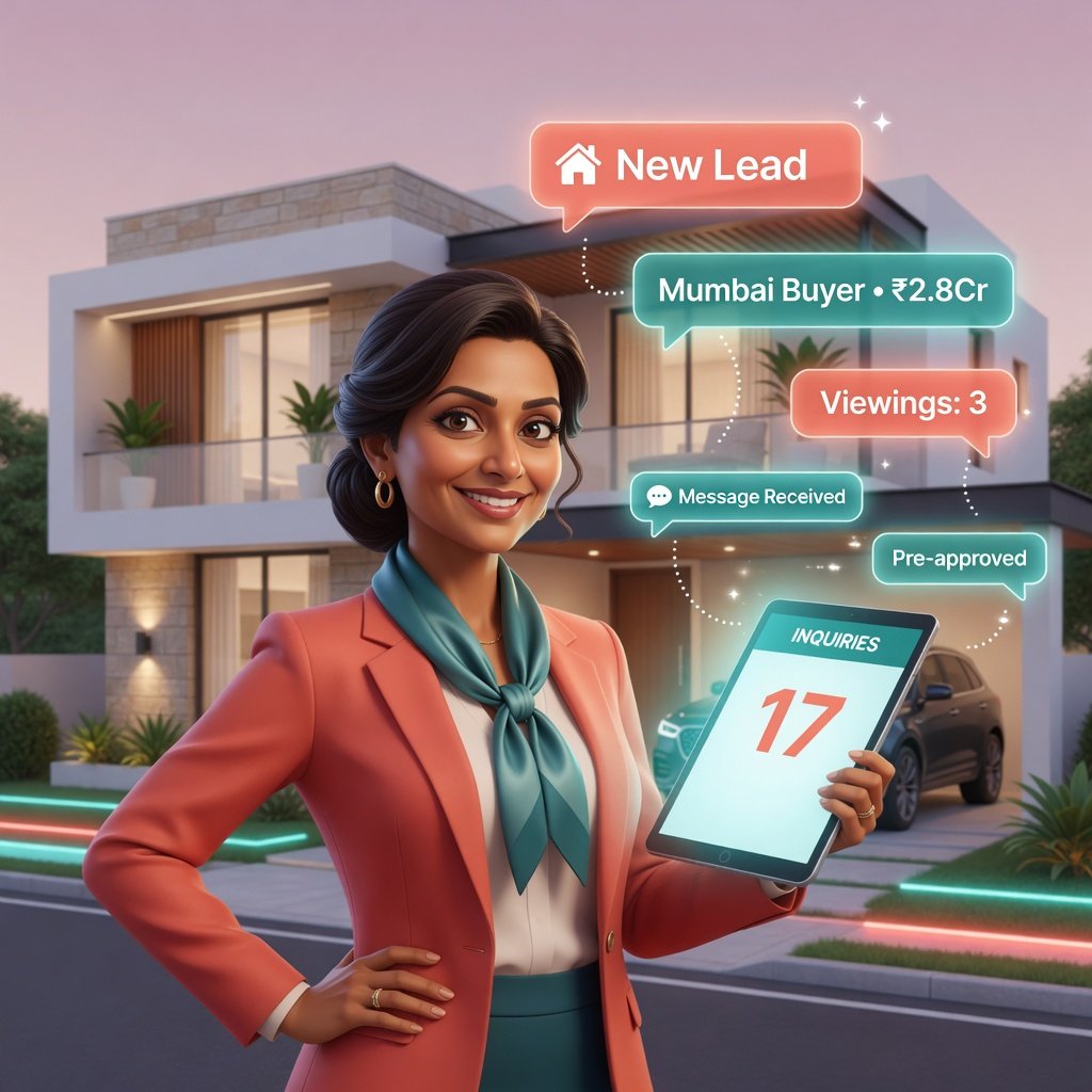 Property owner receiving high-quality leads on tablet